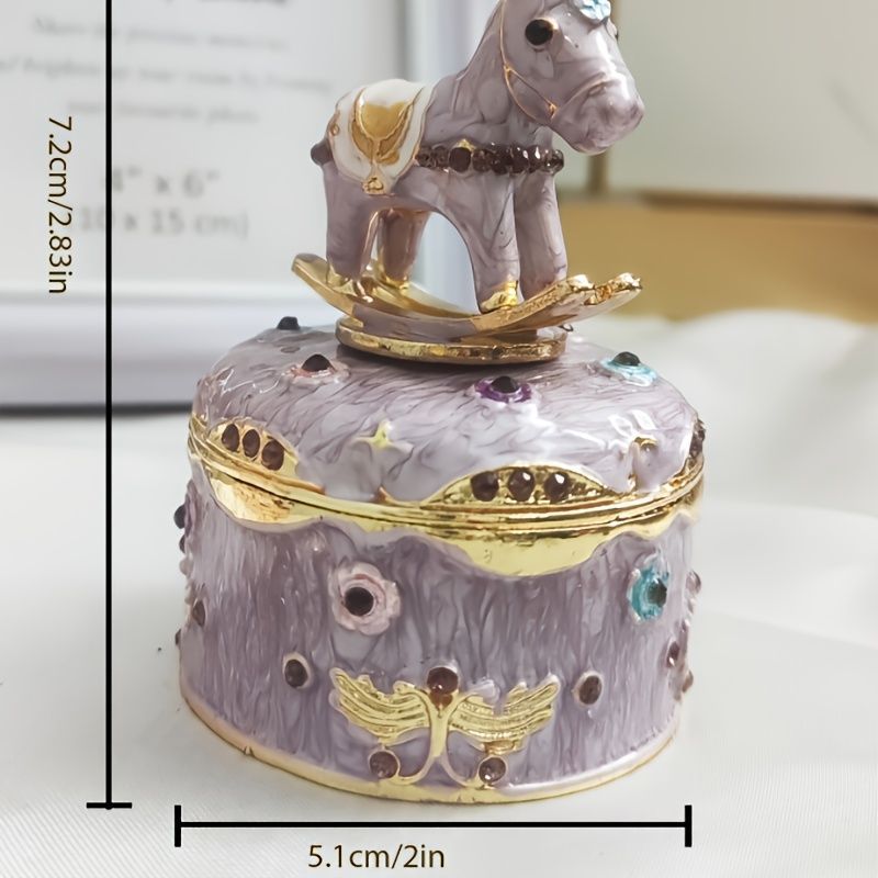 小物入れ 鍵置き 置物 インテリア オブジェ ウマ うま 馬 ピンク 紫 青
