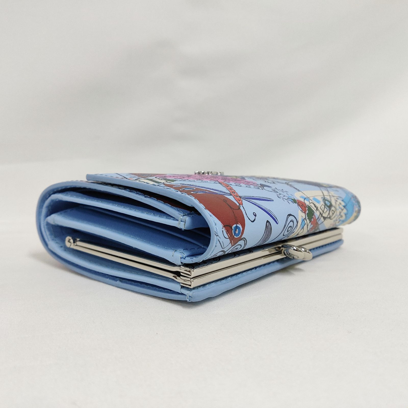 新品 未使用 ヴィヴィアンウエストウッド メッシーバグ 口金付二折財布 