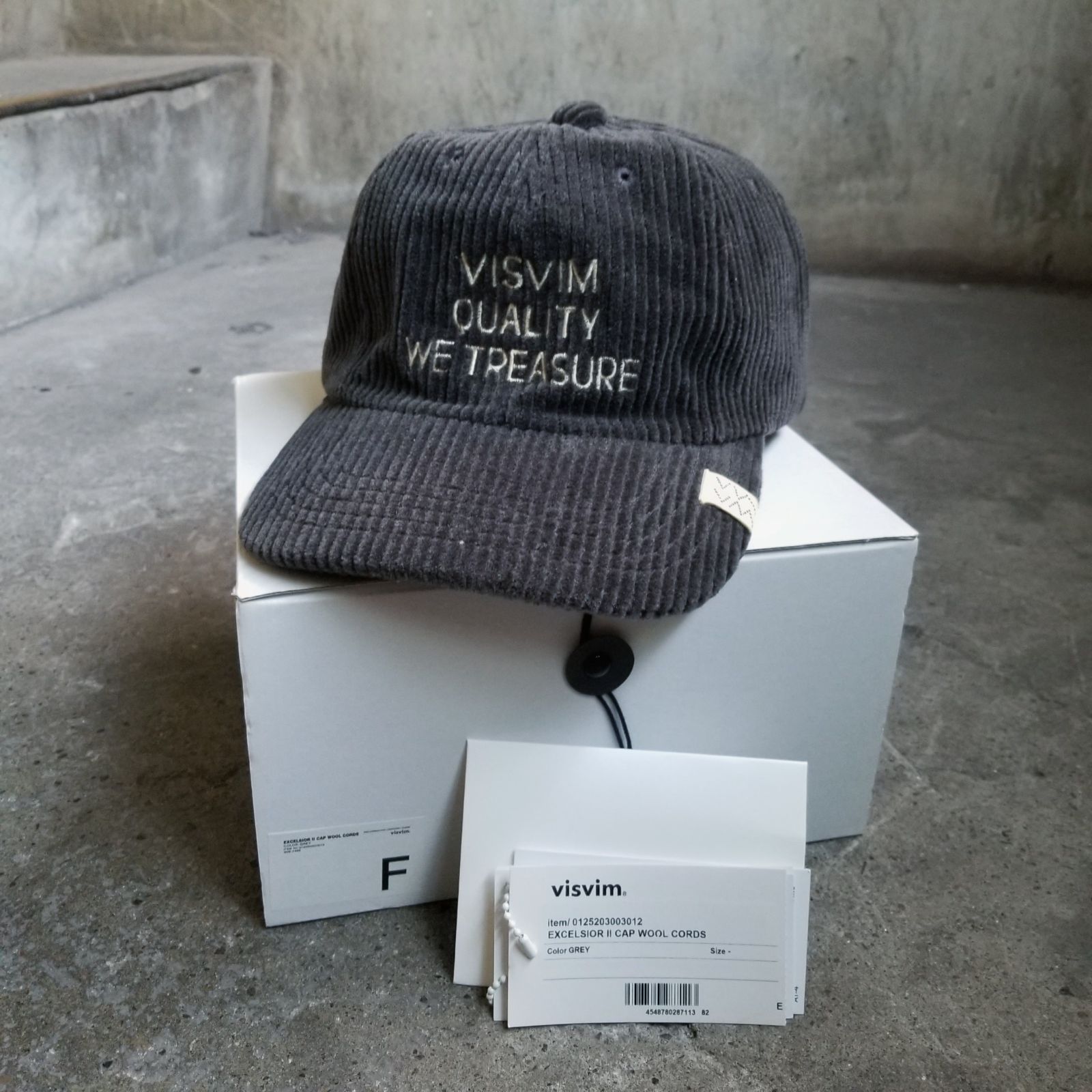 visvim 26SS EXCELSIOR II CAP VISVIM visvim EXCELSIOR II CAP GRAY 