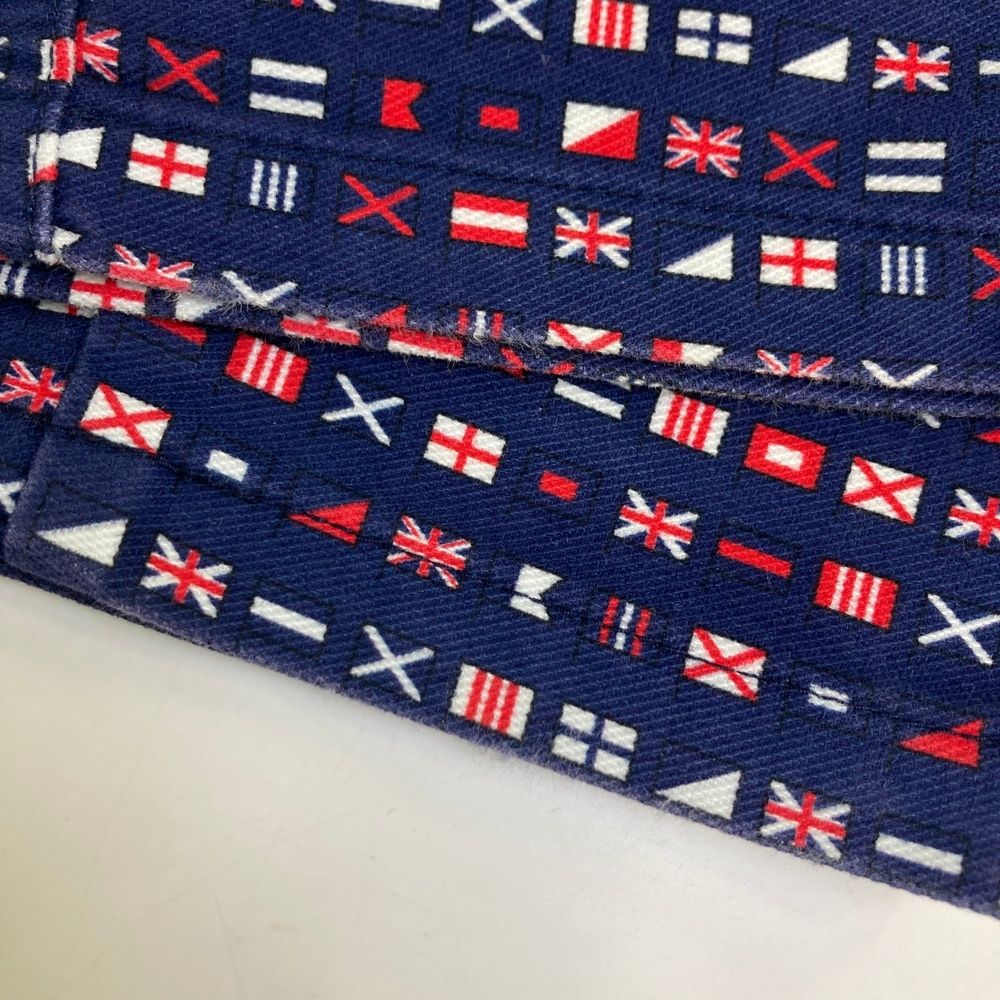 サイズ：2 JACK BUNNY ジャックバニー ストレッチパンツ 総柄 ネイビー