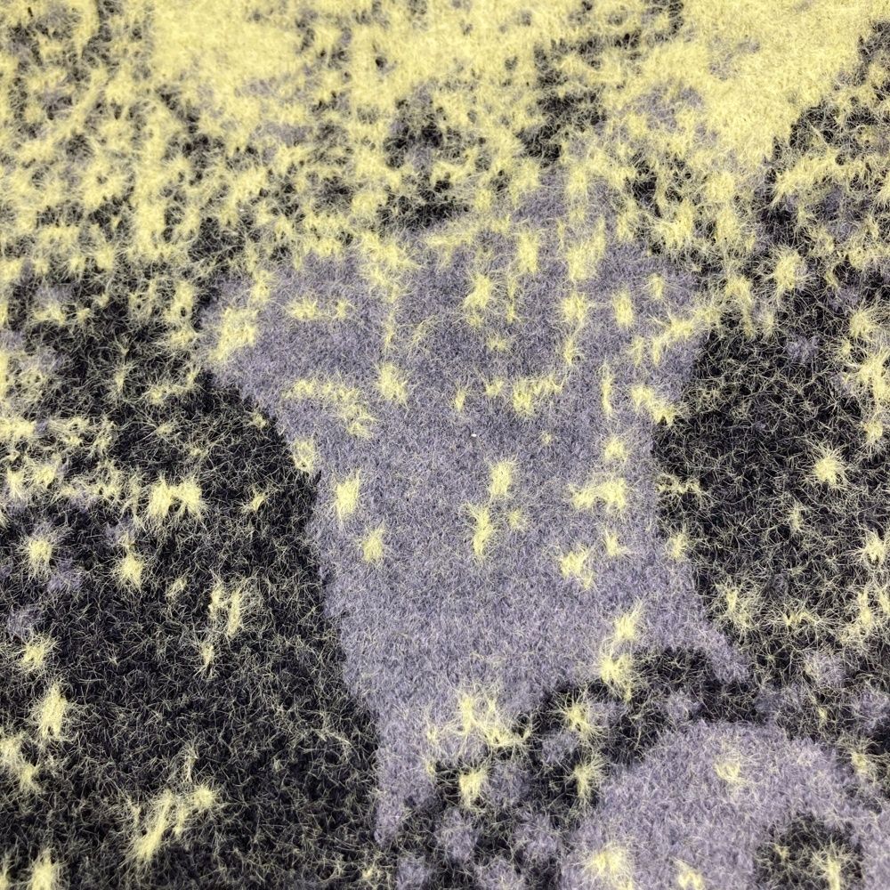 サイズ：48 MARK&LONA マークアンドロナ ニットセーター 総柄 イエロー