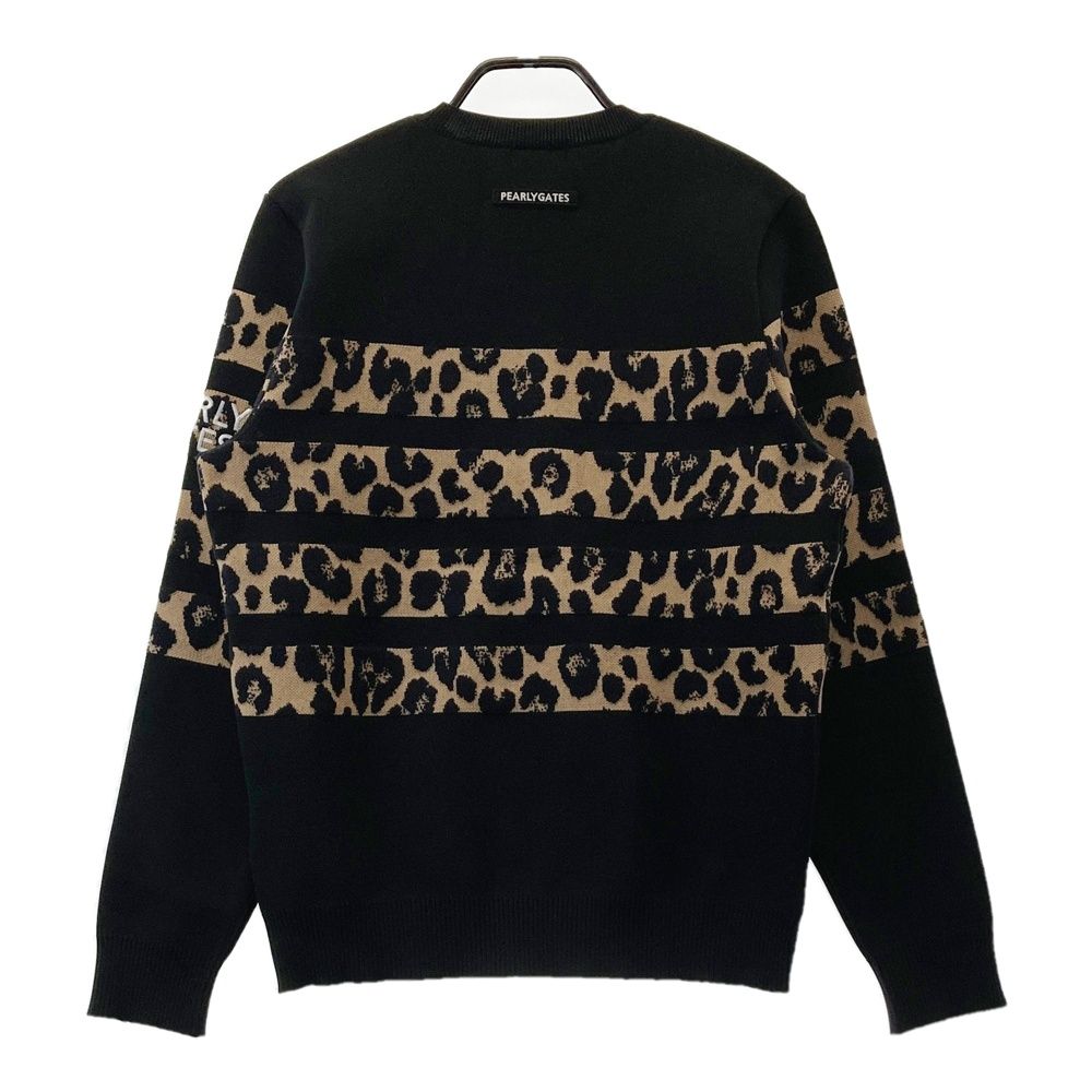 サイズ：5 PEARLY GATES パーリーゲイツ ニットセーター レオパード柄