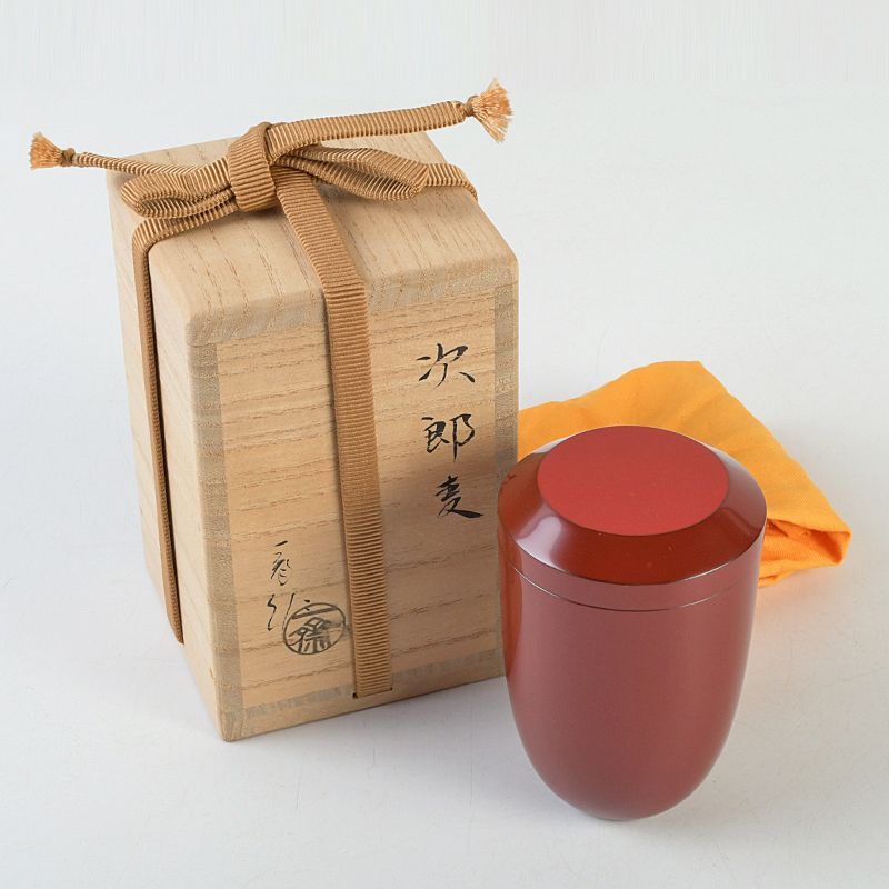 茶道具 輪島塗 茶平一斎作 次郎麦 棗 共箱 V S585 - メルカリ