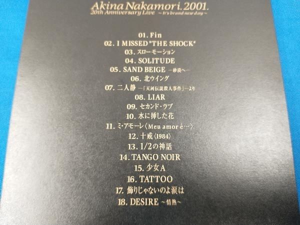 Akina Nakamori. 2001. 20th Anniversary Live ～It's