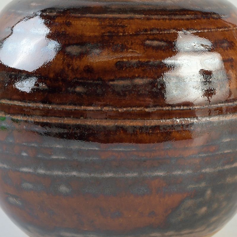 古萩 文琳 茶入 清水茂生造 96 古萩 文琳 茶入 清水茂生造 96 古萩 文