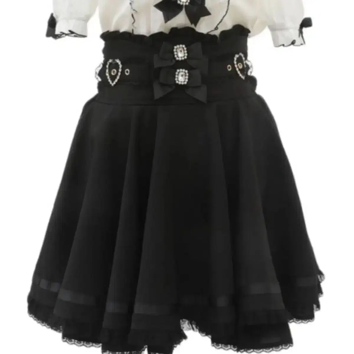 リズリサ 黒 スカート 地雷系 量産型 リズリサ 量産型 地雷系 量産型 地雷系 ボール フレア スカート