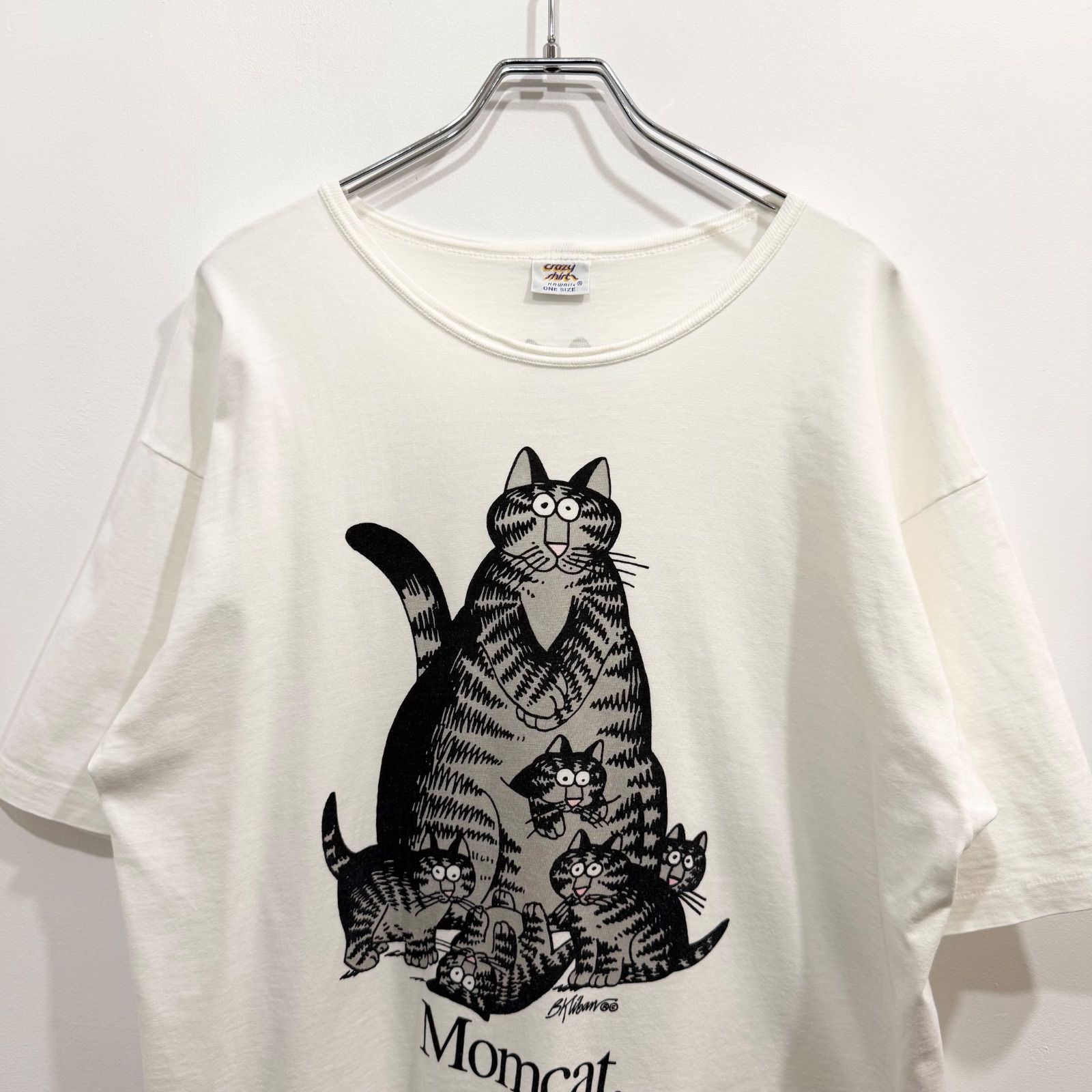 クリバンキャット クレイジーシャツ 半袖Tシャツ 90s USA製 ワンサイズ