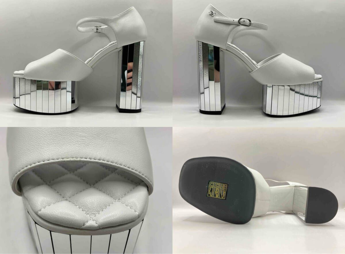 シャネル　ハイヒール 美品 付属品付き CHANEL シャネル G46432 靴サイズ約 22.5cm 2025年春