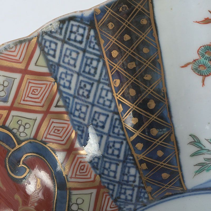 伊万里焼 古伊万里 染錦 松竹梅文 丼 鉢 時代箱 C S593 - メルカリ