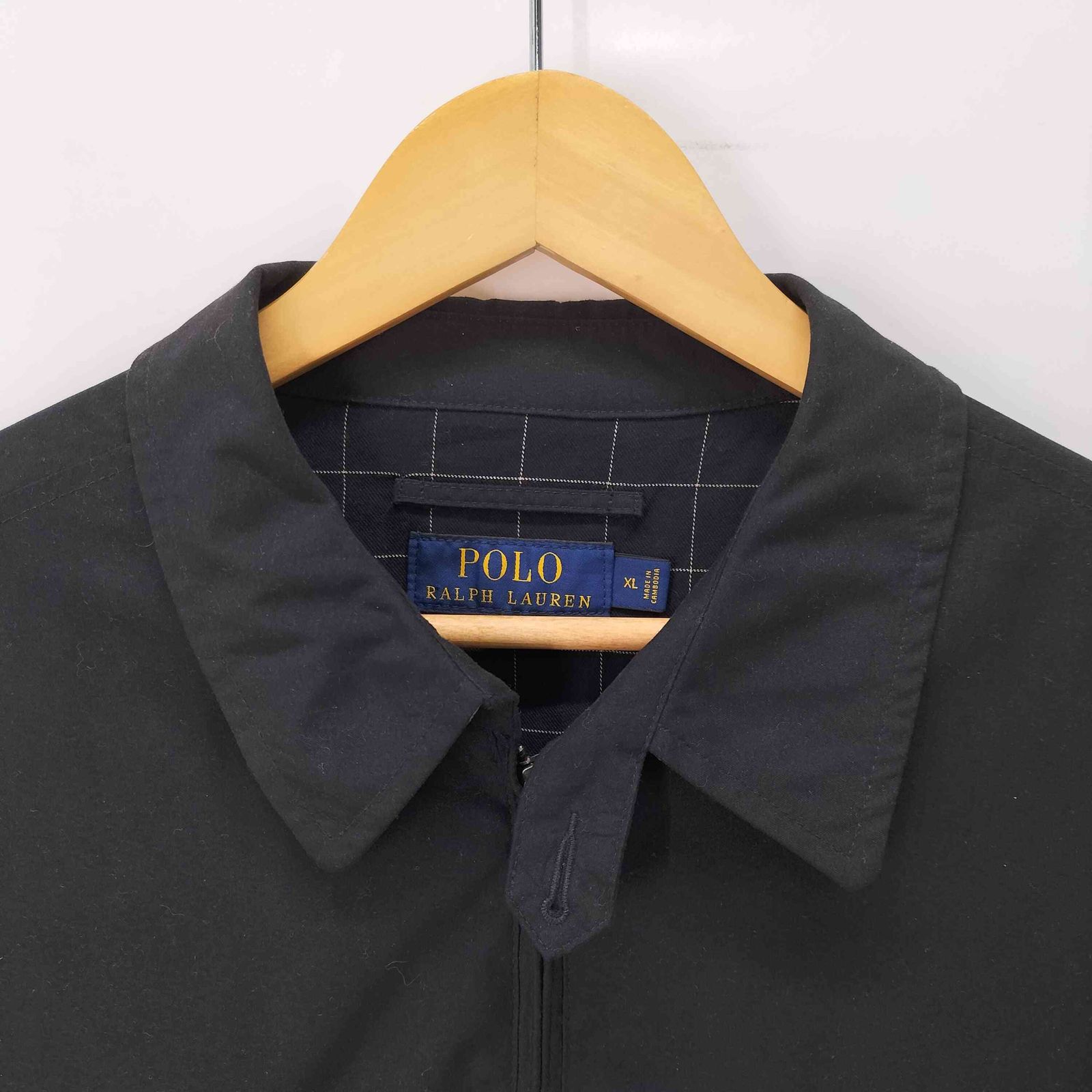 ポロラルフローレン POLO RALPH LAUREN ポニー刺繍 裏地チェック 襟裏