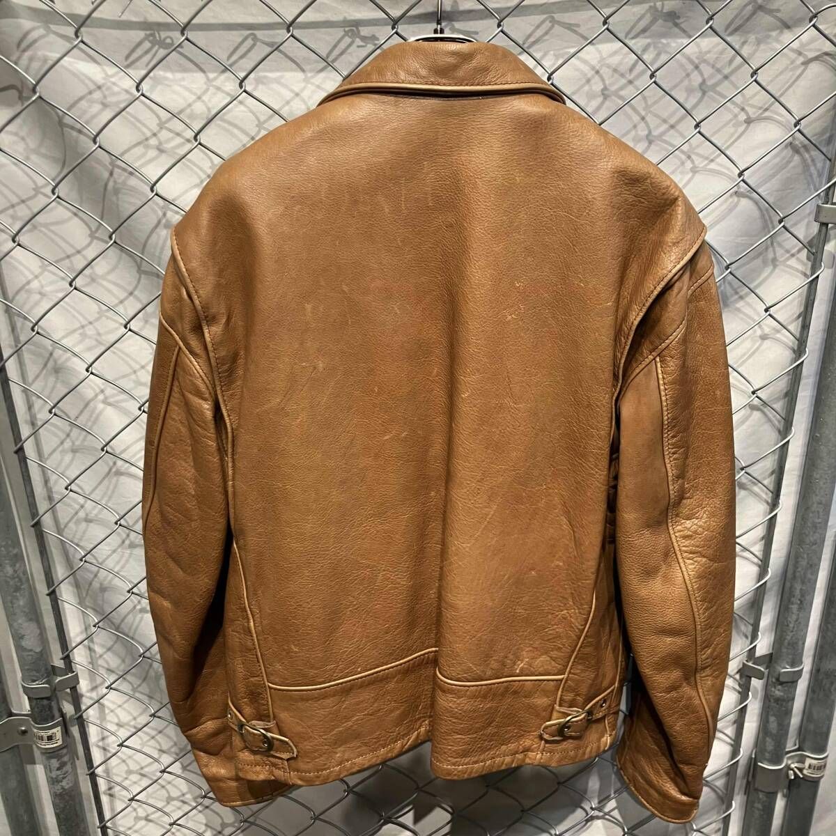 schott (３４) シングルライダース　ボアライナー付き SCHOTT シングルライダース ボアライナー付き レザー USA製 ライト