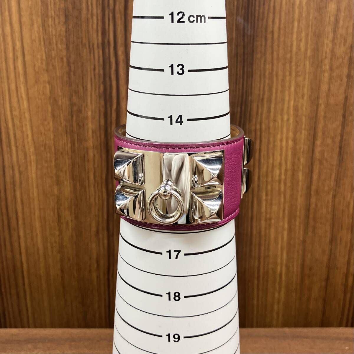 エルメス HERMES コリエ・ド・シアン バングル レザー パープル - メルカリ