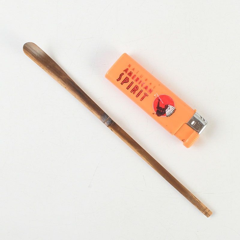 茶道具 宗玄作 茶杓 銘「紅葉狩」 紫野 長谷川寛州書付 共筒共箱 C