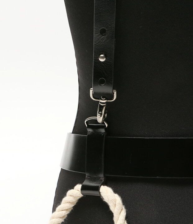 ANN DEMEULEMEESTER ROPE LEATHER BELT サイズS ブラック アンドゥムル