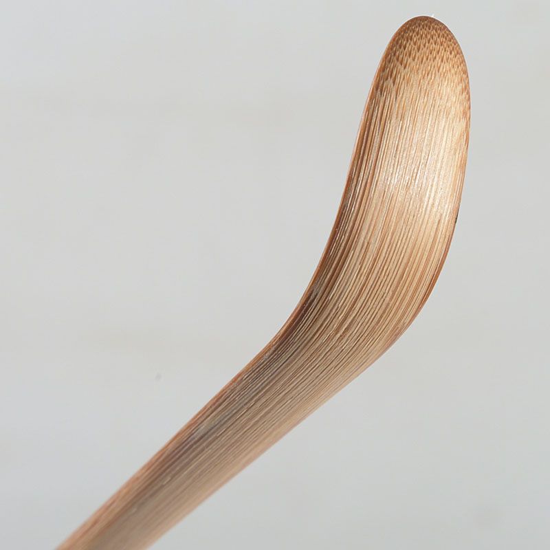 茶道具 吉田高仙作 茶杓 銘「春霞」 紫野 長谷川寛州書付 共筒共箱 C