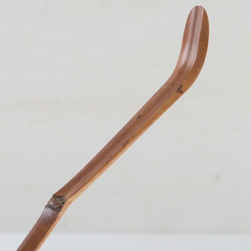 茶道具 吉田高仙作 茶杓 銘「春霞」 紫野 長谷川寛州書付 共筒共箱 C