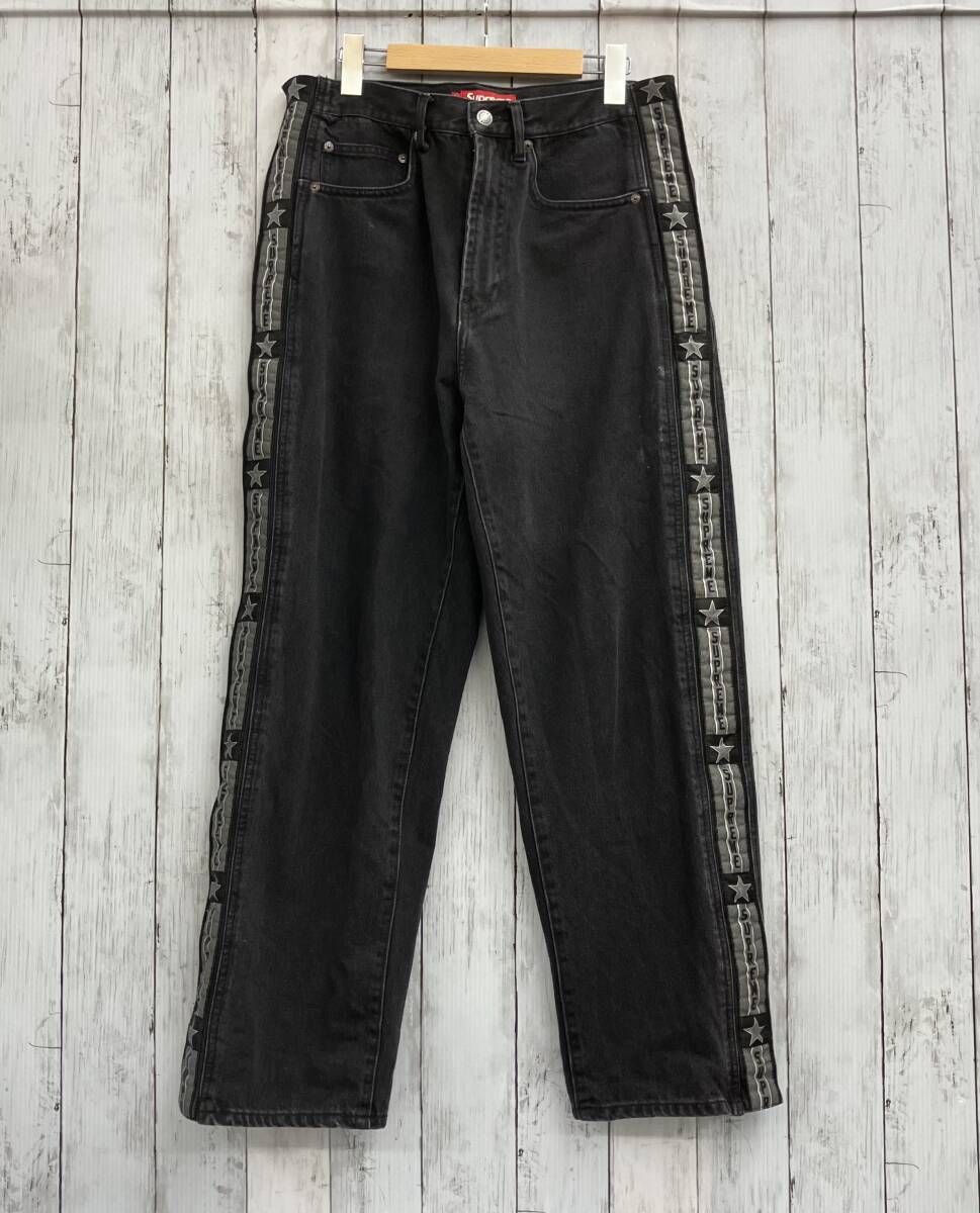 Supreme シュプリーム 23FW snap-off baggy jean サイズ30 ブラック