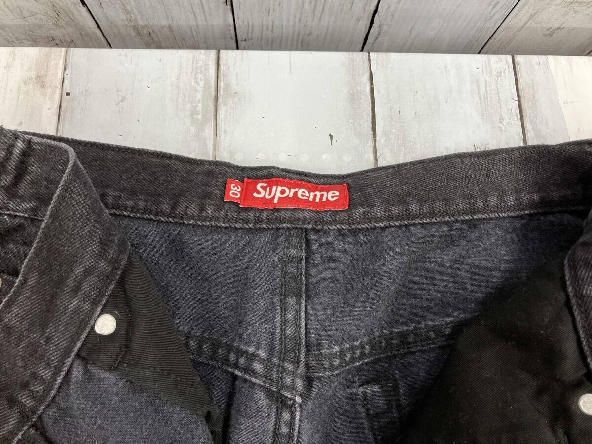 Supreme シュプリーム 23FW snap-off baggy jean サイズ30 ブラック 