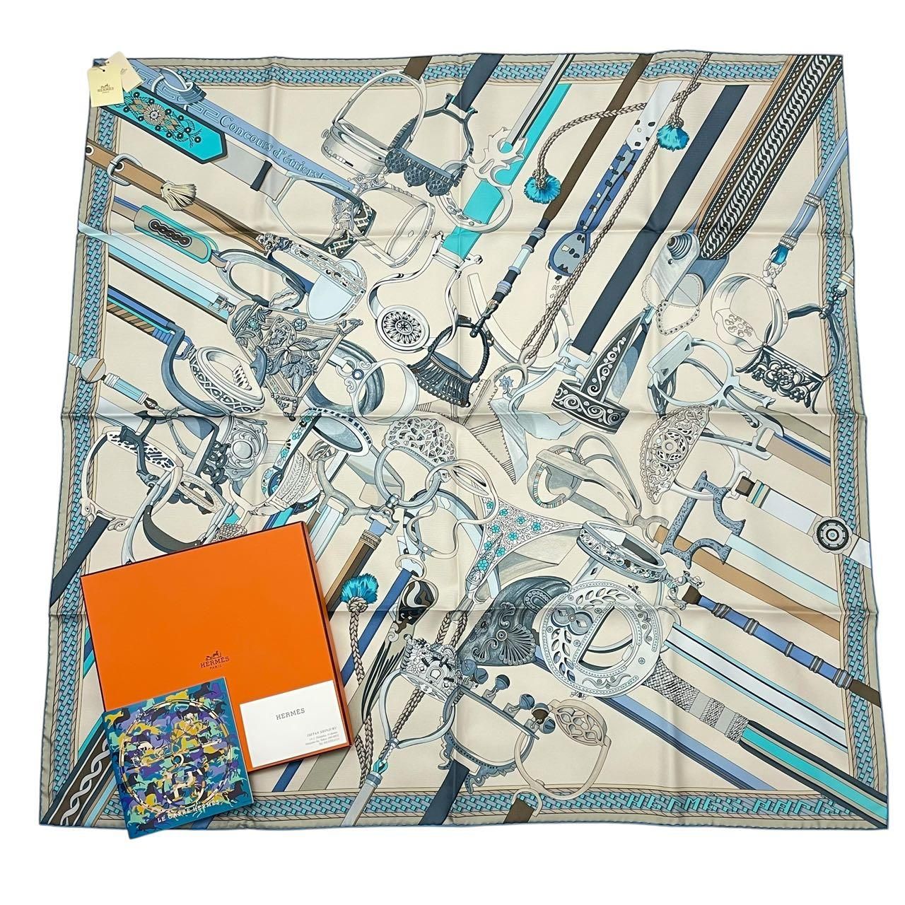 未使用品 HERMES エルメス スカーフ シルク カレウォッシュ CONCOURS D