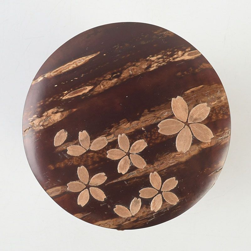 茶道具　樺細工　桜皮細工　茶筒　茶箕セット　共箱　V　5772 茶道具 樺細工 桜皮細工 茶筒 茶箕セット 共箱 V S601 - メルカリ