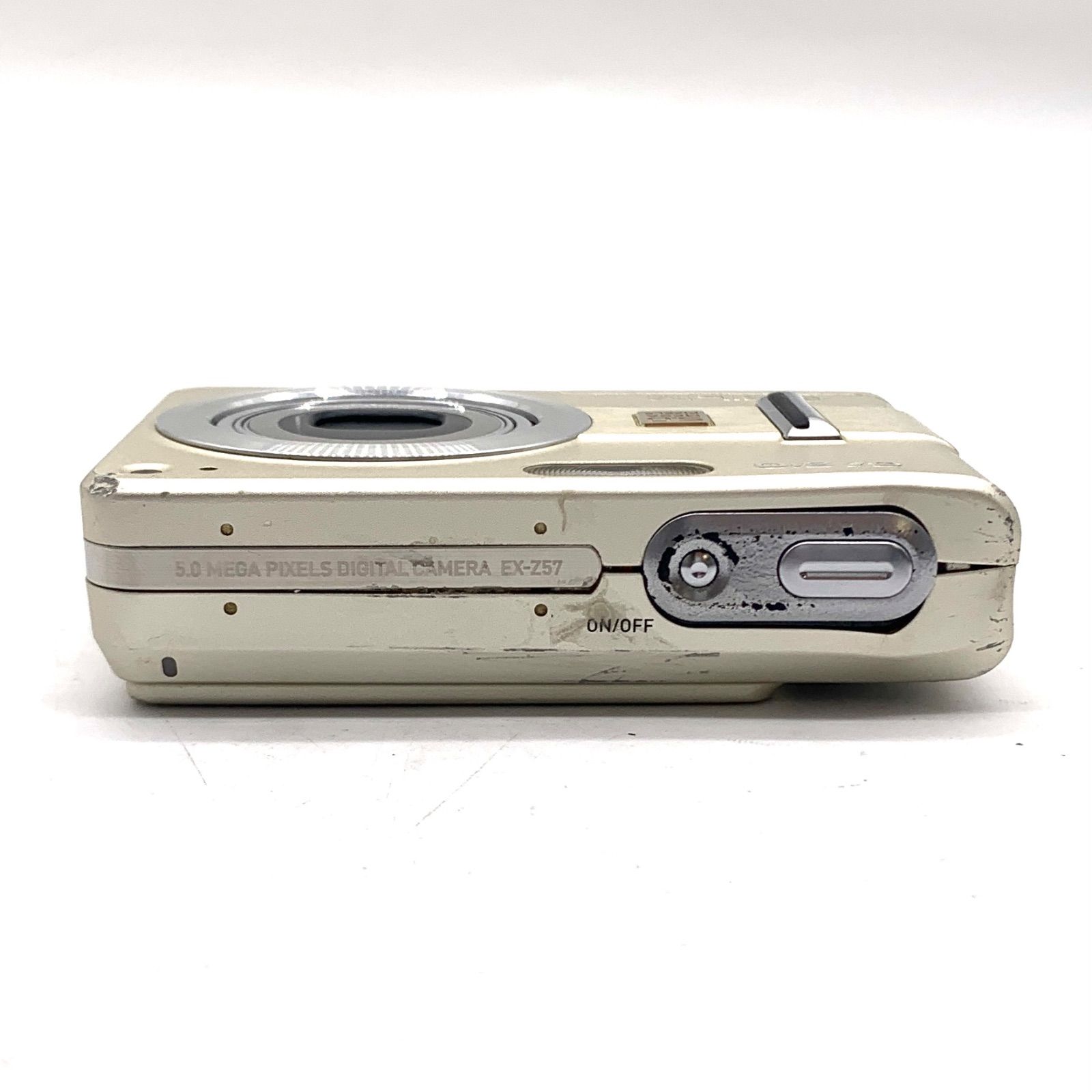 訳あり】CASIO コンパクトデジタルカメラ EXILIM EX-Z57 シルバー