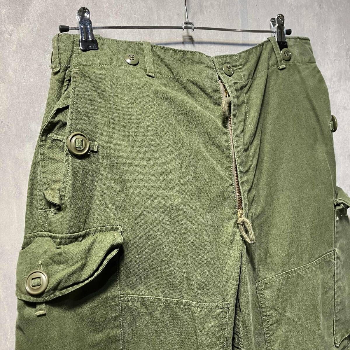 60s ミリタリー カナダ軍 カーゴパンツ TROUSERS COMBAT GS カーキ