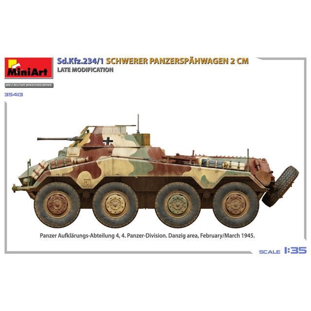 新品 ミニアート 1/35 WW.II ドイツ軍 2cm砲搭載 8輪重装甲車 Sd.Kfz