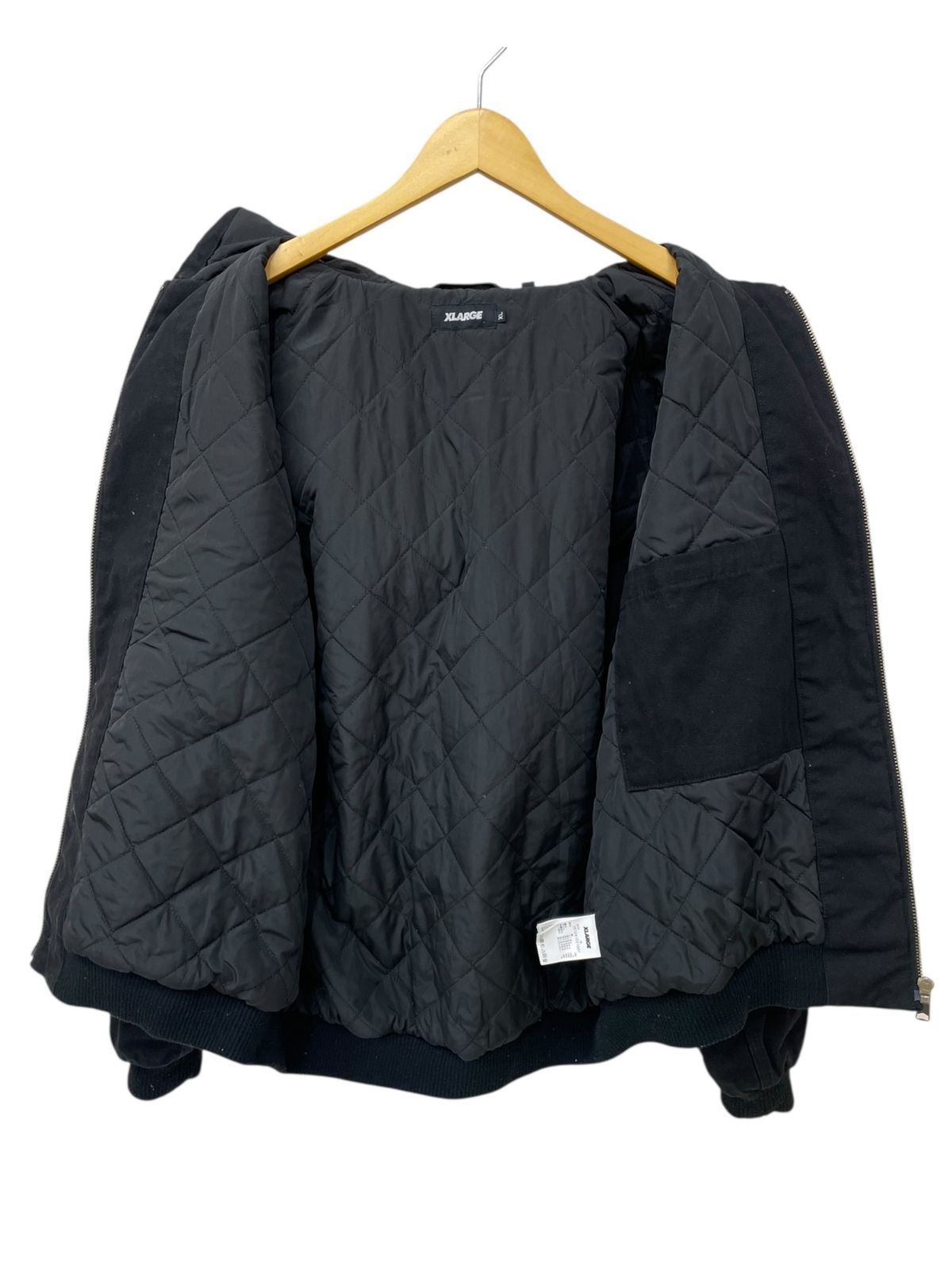 【ワード101】ビンテージ VAN-TEX 黒シャン ワーク ジャケット X-LARGE (エクストララージ) DICE HOODED WORK JACKET フーデッド