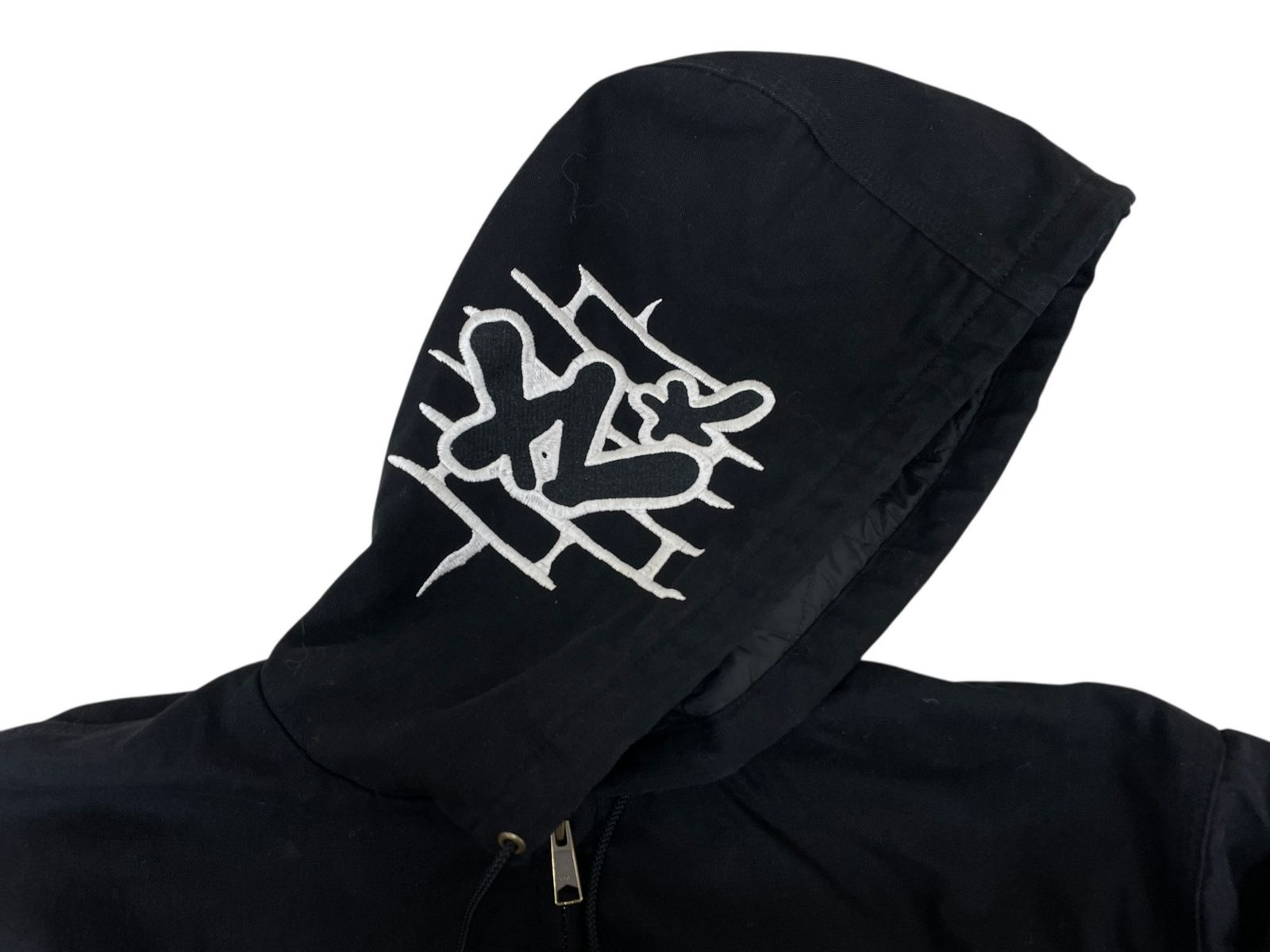 【ワード101】ビンテージ VAN-TEX 黒シャン ワーク ジャケット X-LARGE (エクストララージ) DICE HOODED WORK JACKET フーデッド