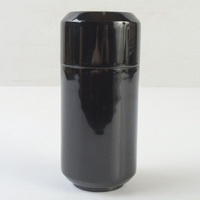 茶道具　山中塗　清水祐斎作　螺鈿装飾　八卦莨入　煙草入　共箱　V　5795 茶道具 山中塗 清水祐斎作 螺鈿装飾 八卦莨入 煙草入 共箱