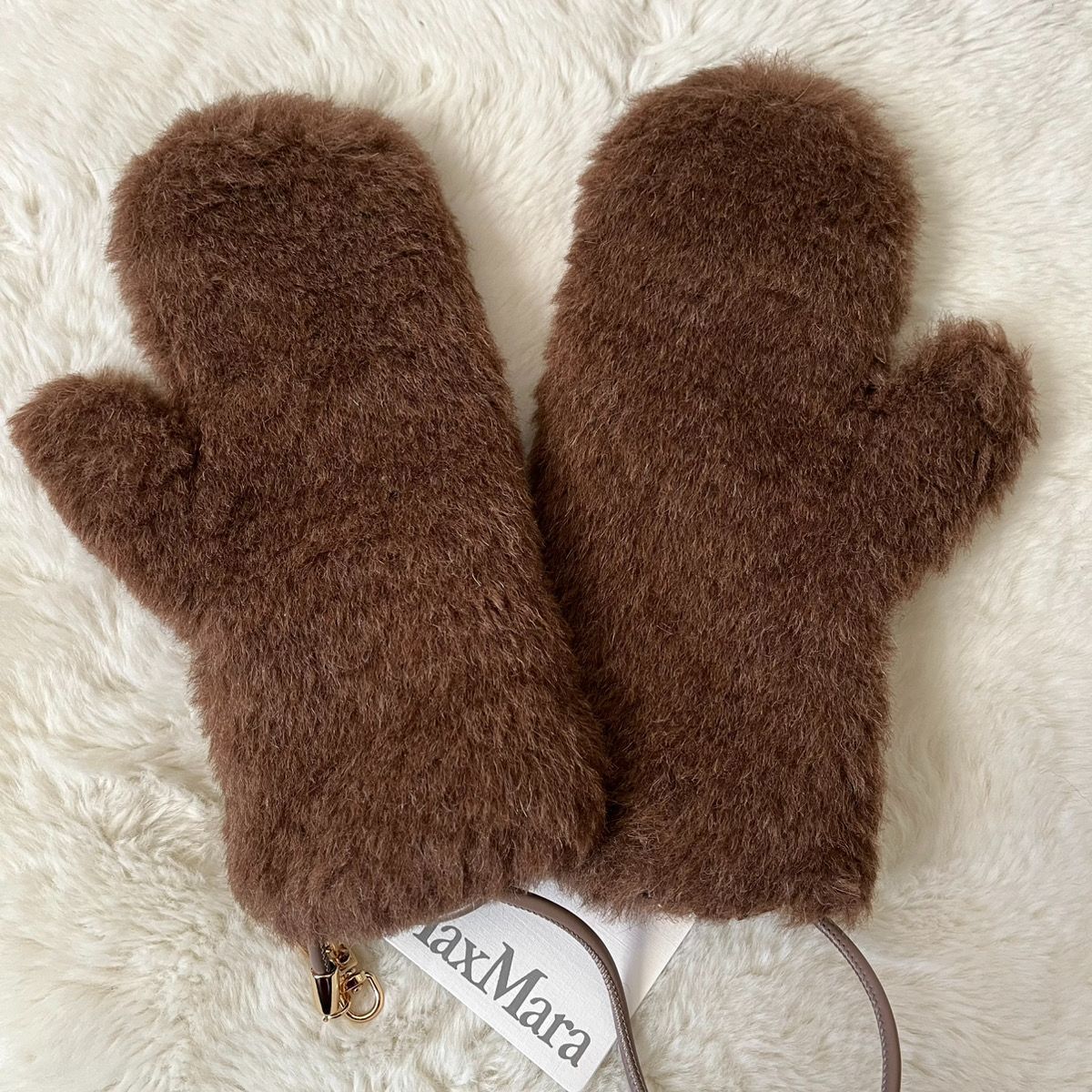 新品未使用 Max Mara マックスマーラ グローブ テディベア ミトン 手袋