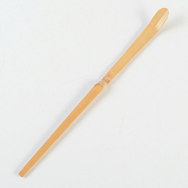 茶道具 竹畔作 茶杓 銘「都鳥」 紫野 長谷川寛州書付 共筒共箱 C S604