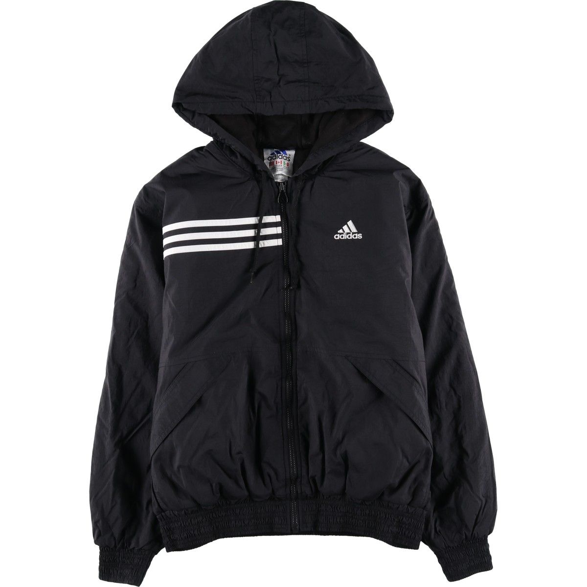 古着 90年代 アディダス adidas 中綿パーカー パファージャケット 