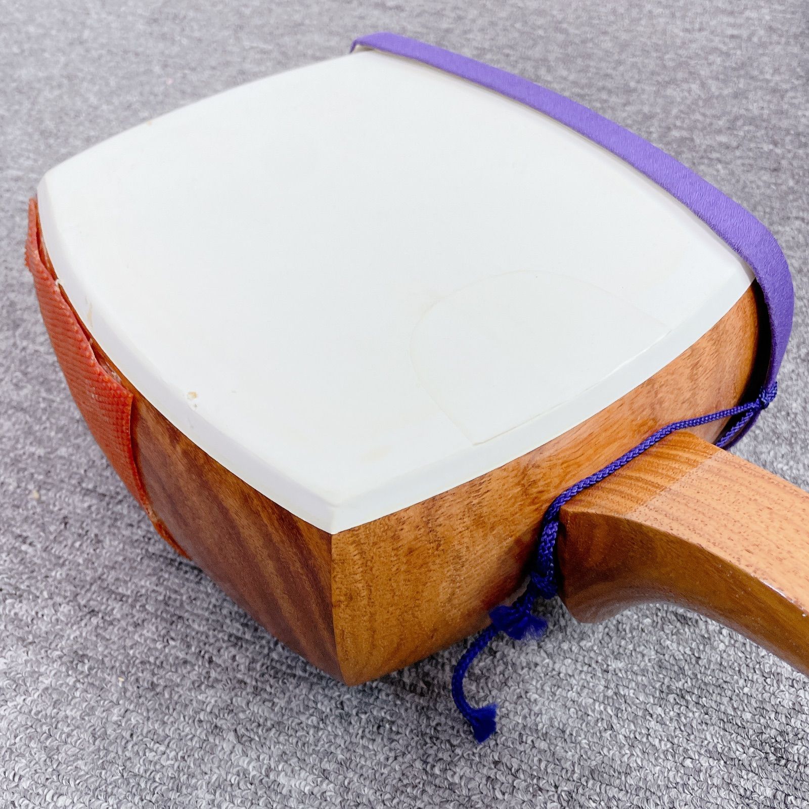 三味線 細棹 花梨 丸打胴 一本溝 撥 和楽器 - メルカリ