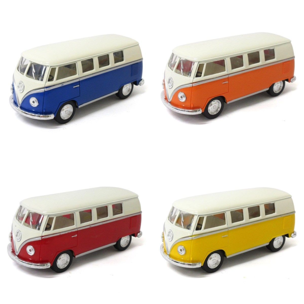 KiNSMART キンスマート プルバックミニカー 1 32 フォルクスワーゲンバス アイボリートップ アソート 入りBOX 201 677