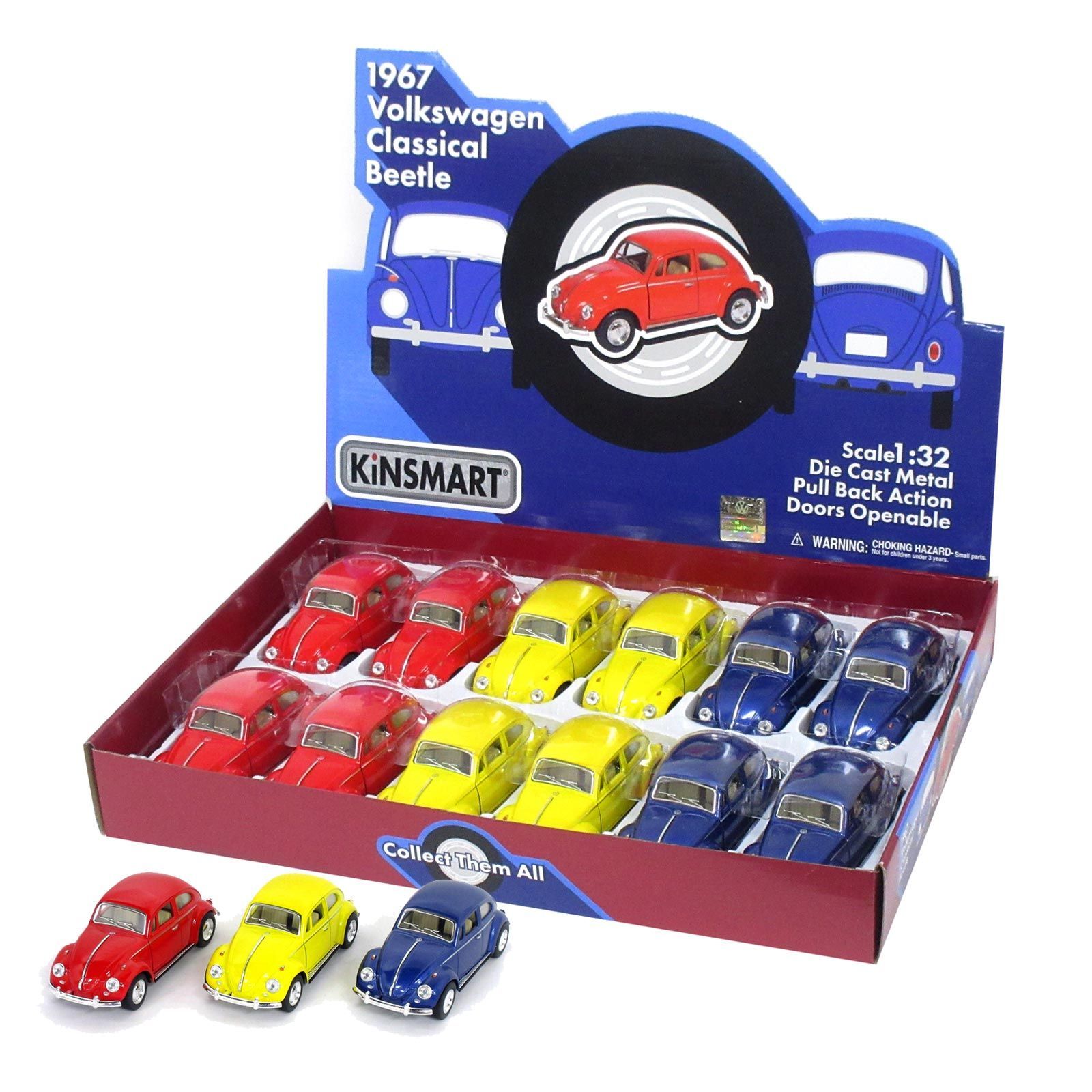 KiNSMART キンスマート プルバックミニカー 1 32 クラシックビートル アソート 入りBOX 201 603