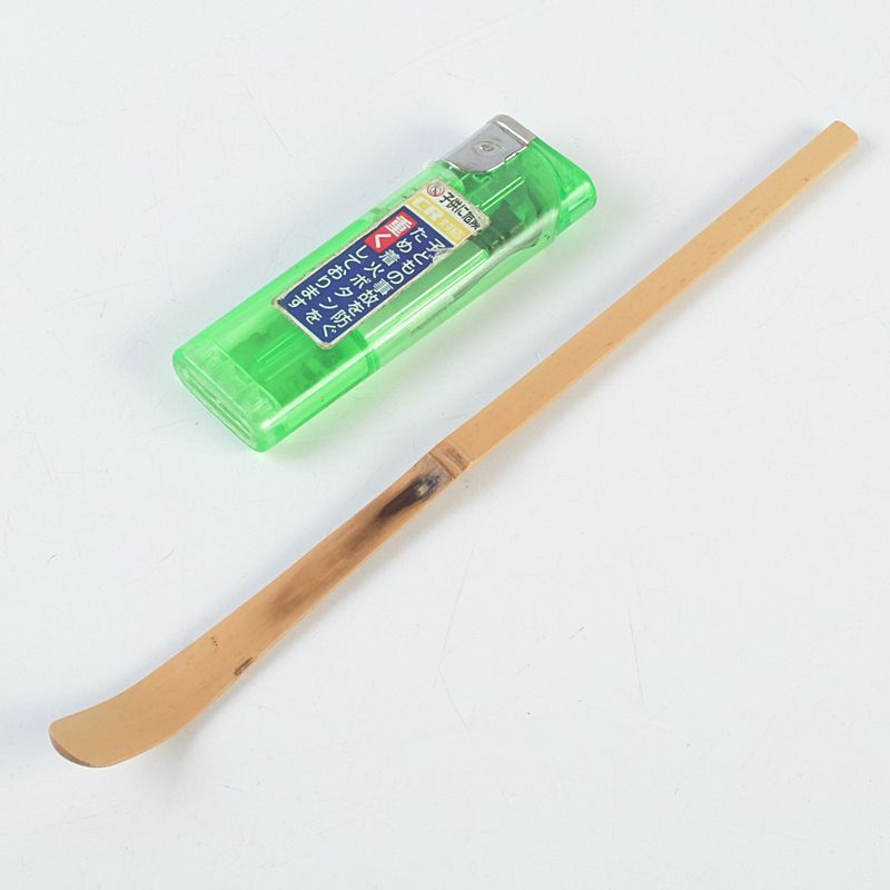 茶道具 辻竹峰作 茶杓 銘「吉祥」 前大徳福本積應書付 共筒・共箱 C