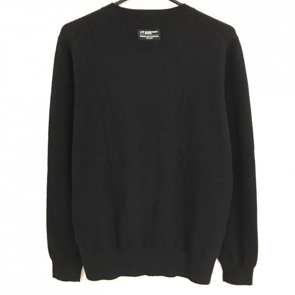 超美品】マスターバニー セーター 黒 ロゴシルバー カシミヤ100
