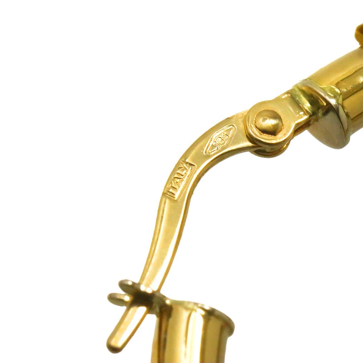 サイモンアルカンタラ SIMON ALCANTARA フープ ピアス 淡水真珠 K14 YG