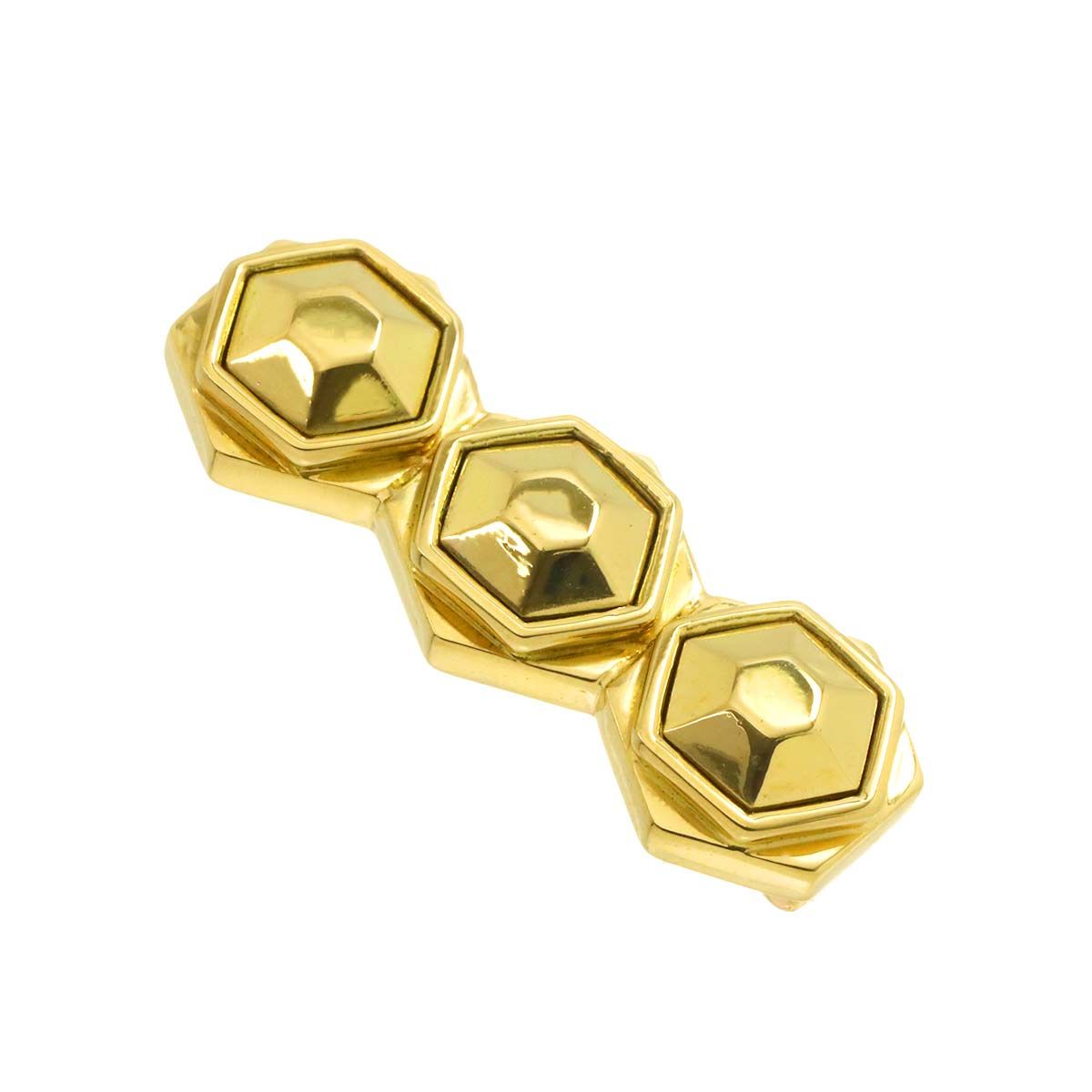 クリスチャン ディオール ChristianDior ブローチ 18K YG イエロー