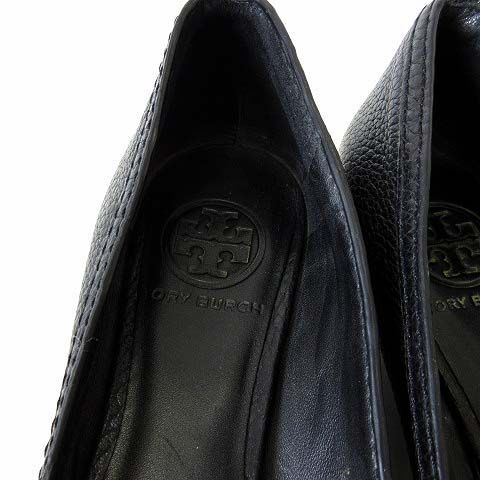 トリーバーチ TORY BURCH パンプス ロゴ メタルチャーム オープントゥ