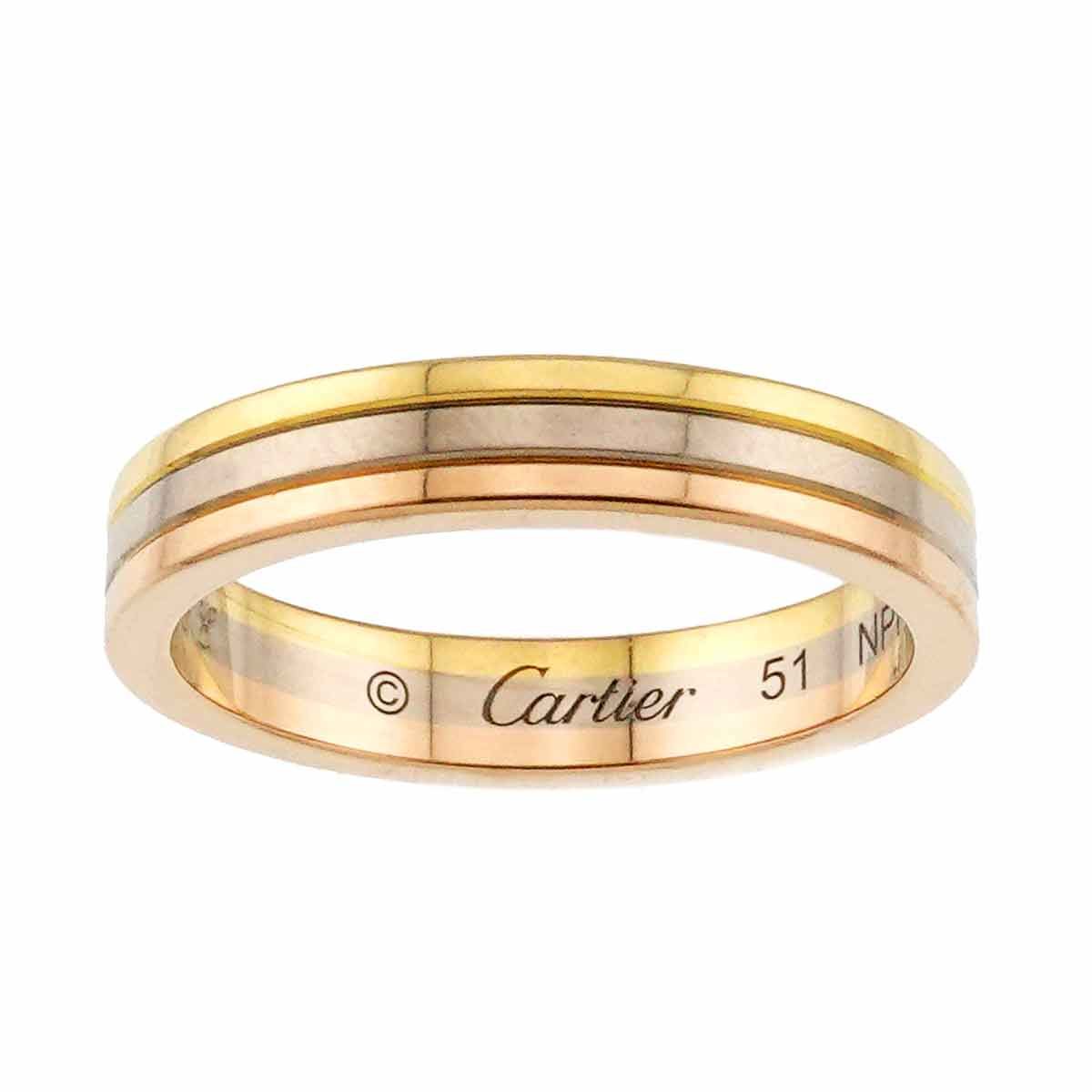 カルティエ Cartier ヴァンドーム #51 リング K18 YG WG PG スリー