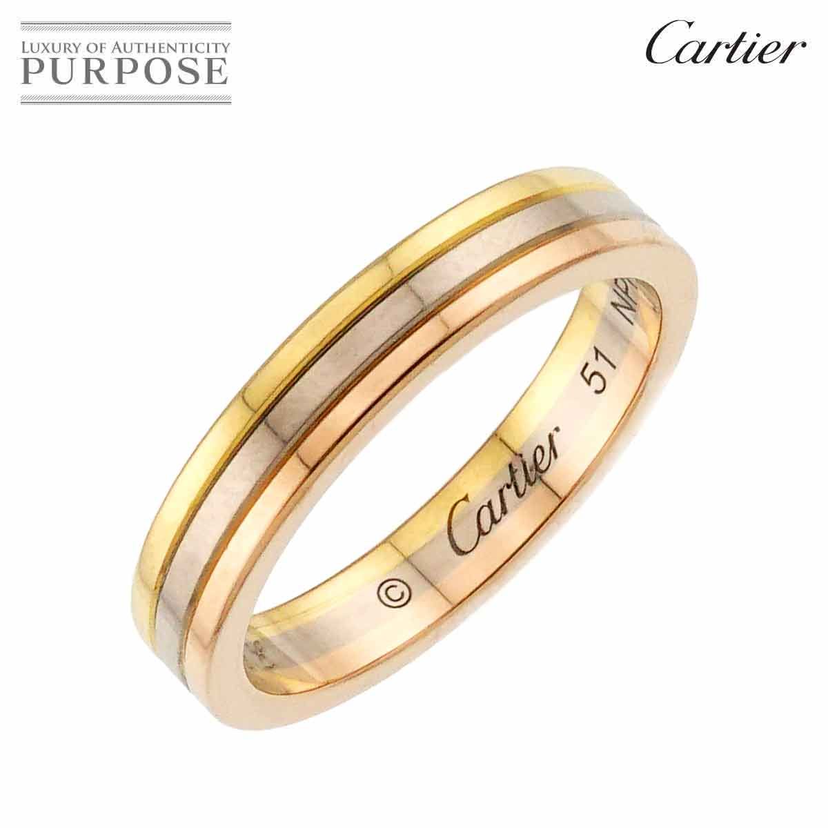 カルティエ Cartier ヴァンドーム #51 リング K18 YG WG PG スリー