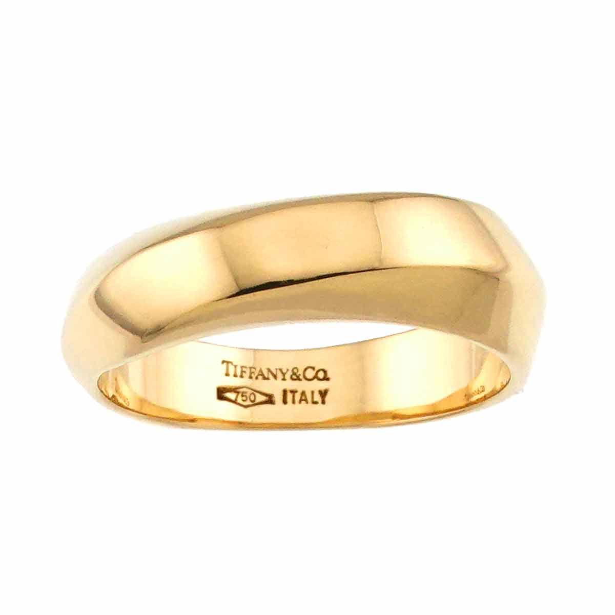 ティファニー TIFFANY&Co. ナイフ エッジ 14号 リング K18 YG イエロー 