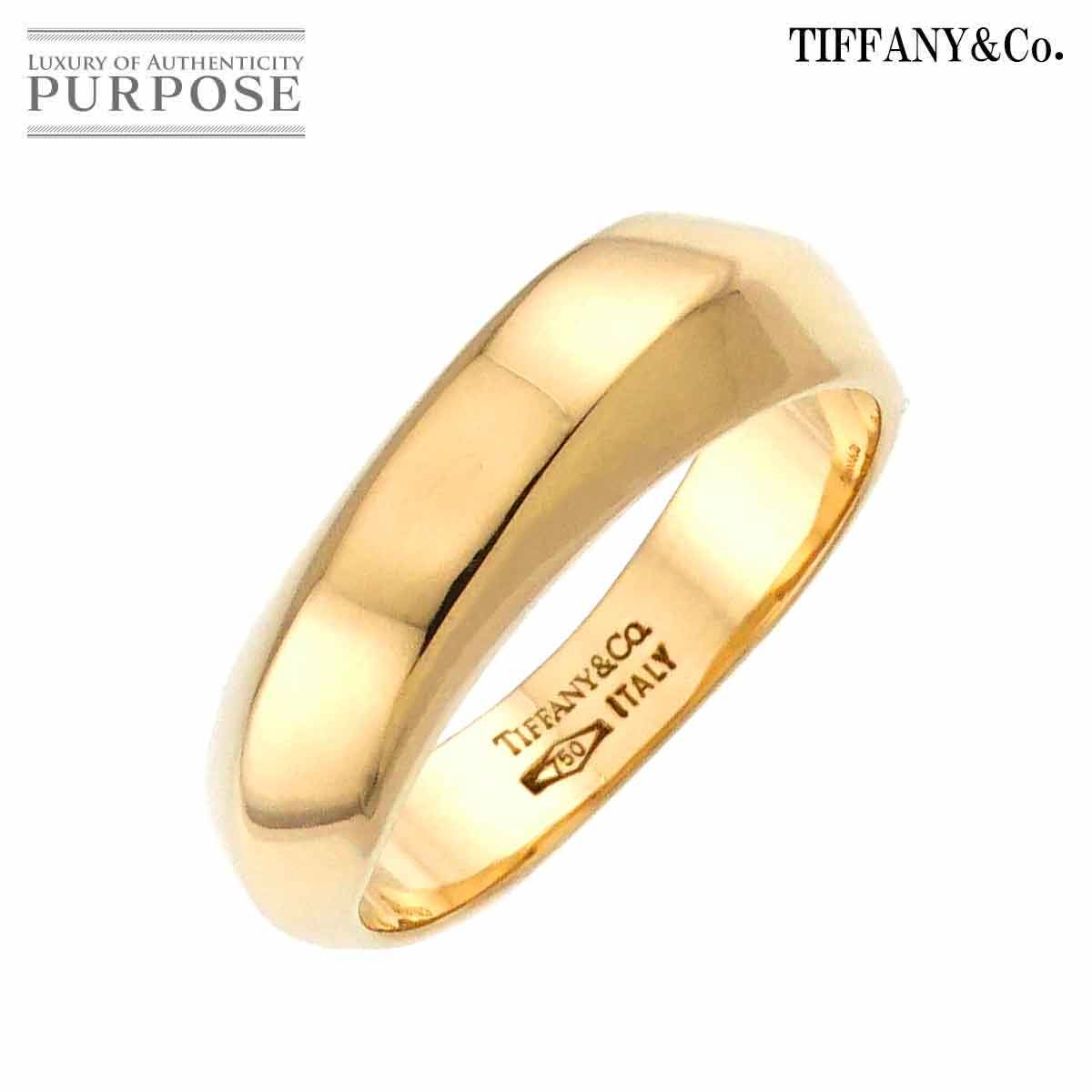 ティファニー TIFFANY&Co. ナイフ エッジ 14号 リング K18 YG イエロー 
