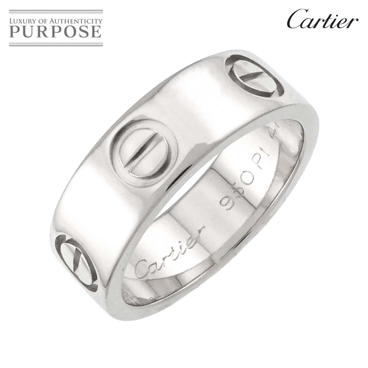 カルティエ Cartier ラブ #47 リング Pt プラチナ 指輪 LOVE Ring