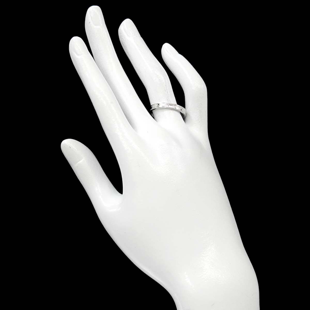 ティファニー TIFFANY&Co. 1837 ナロー 15.5号 リング 幅3mm Pt