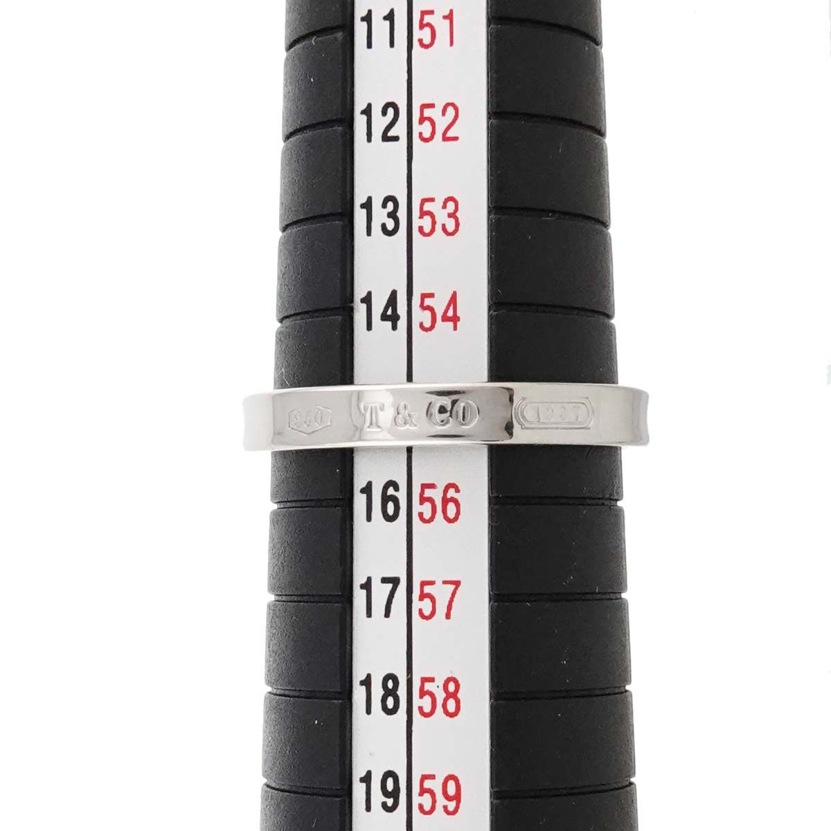 ティファニー TIFFANY&Co. 1837 ナロー 15.5号 リング 幅3mm Pt