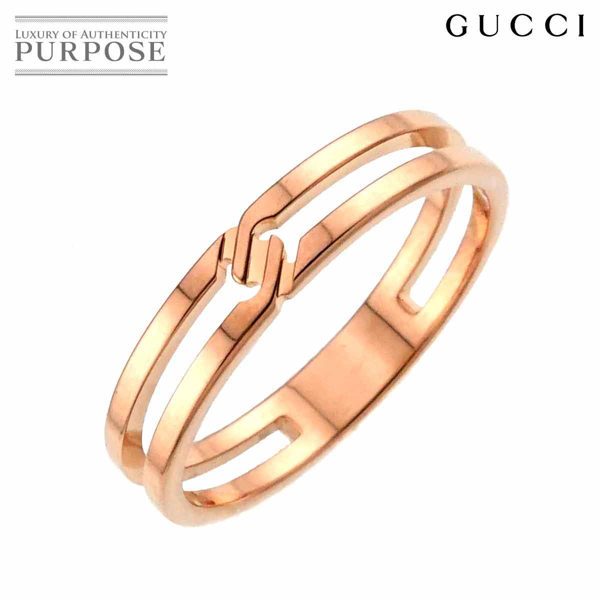 グッチ GUCCI インフィニティ #17 リング K18 PG ピンクゴールド 750