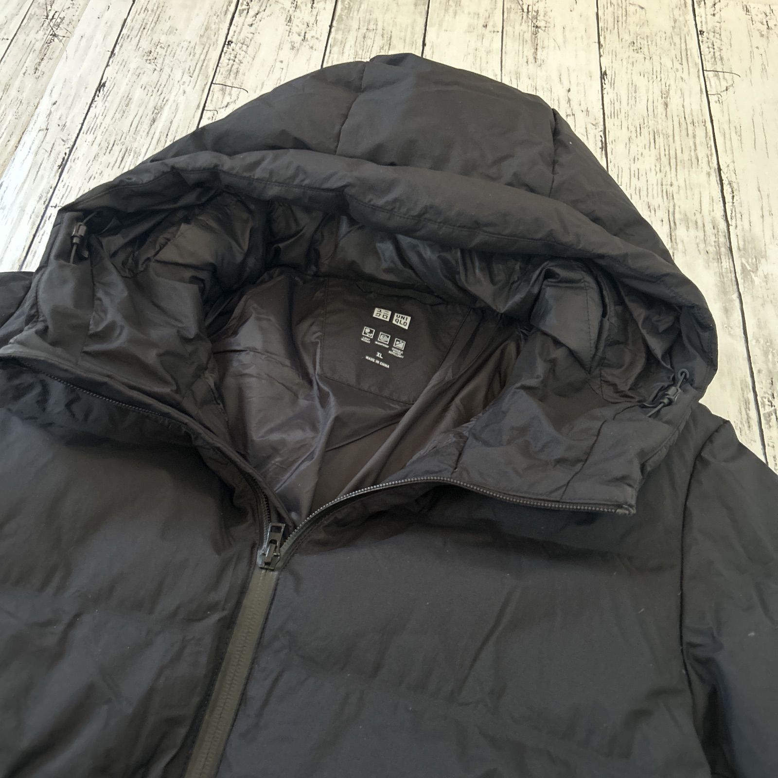 UNIQLO ユニクロ メンズ シームレスダウンフードジャケット XL 